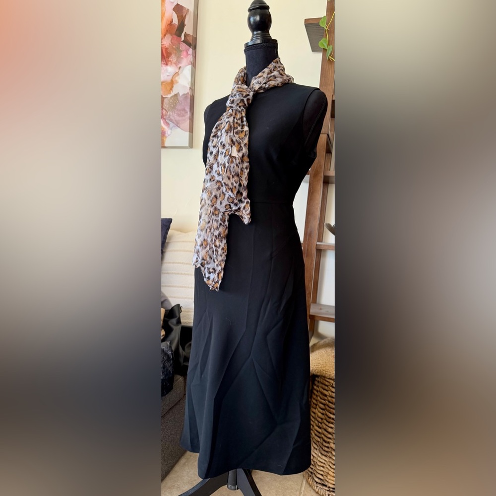 Calvin Klein Black Sleeveless Midi Dress - Picture 9 of 9